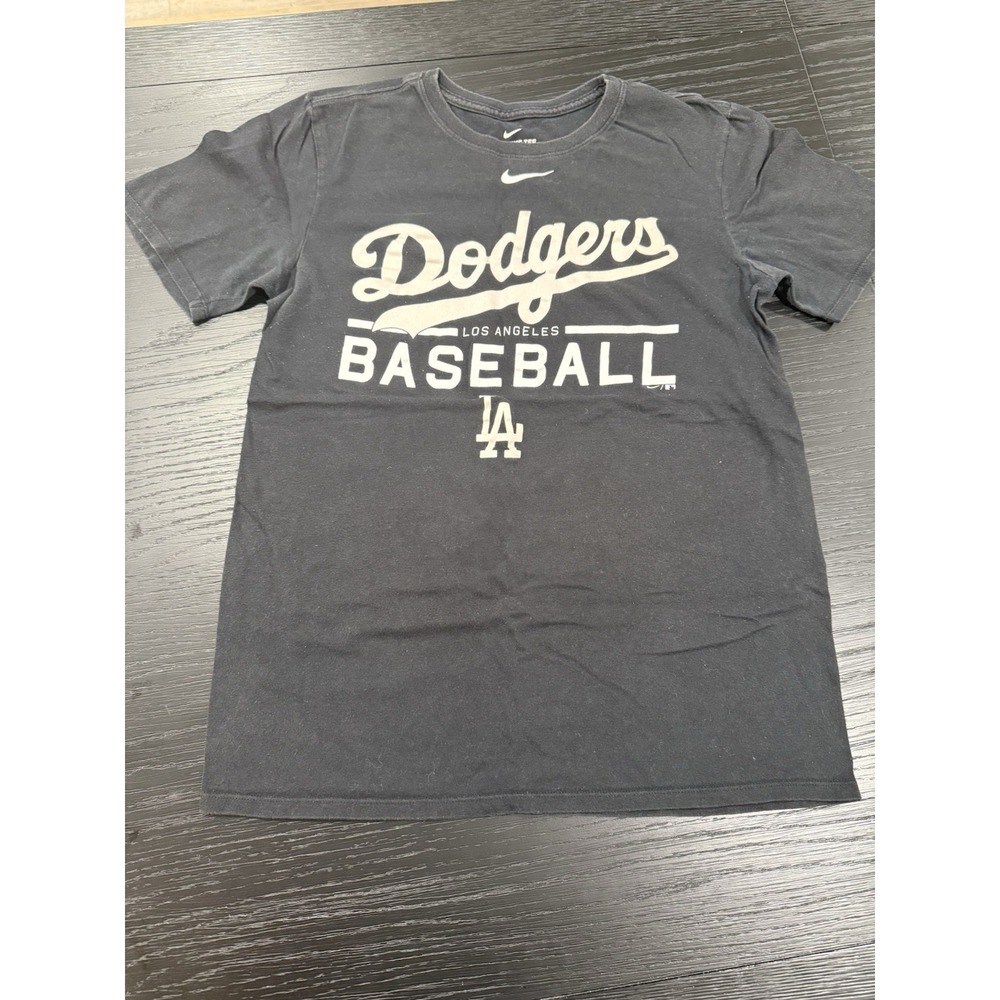 Nike LA Dodgers Black men's T-shirt Size Small  MLB Baseball Memorabilia
